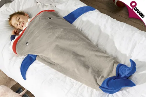 From QR69 Time to Get Warm & Comfy with Jaws using Shark Tail Blankets for Kids! (Up to QR220 Value)
